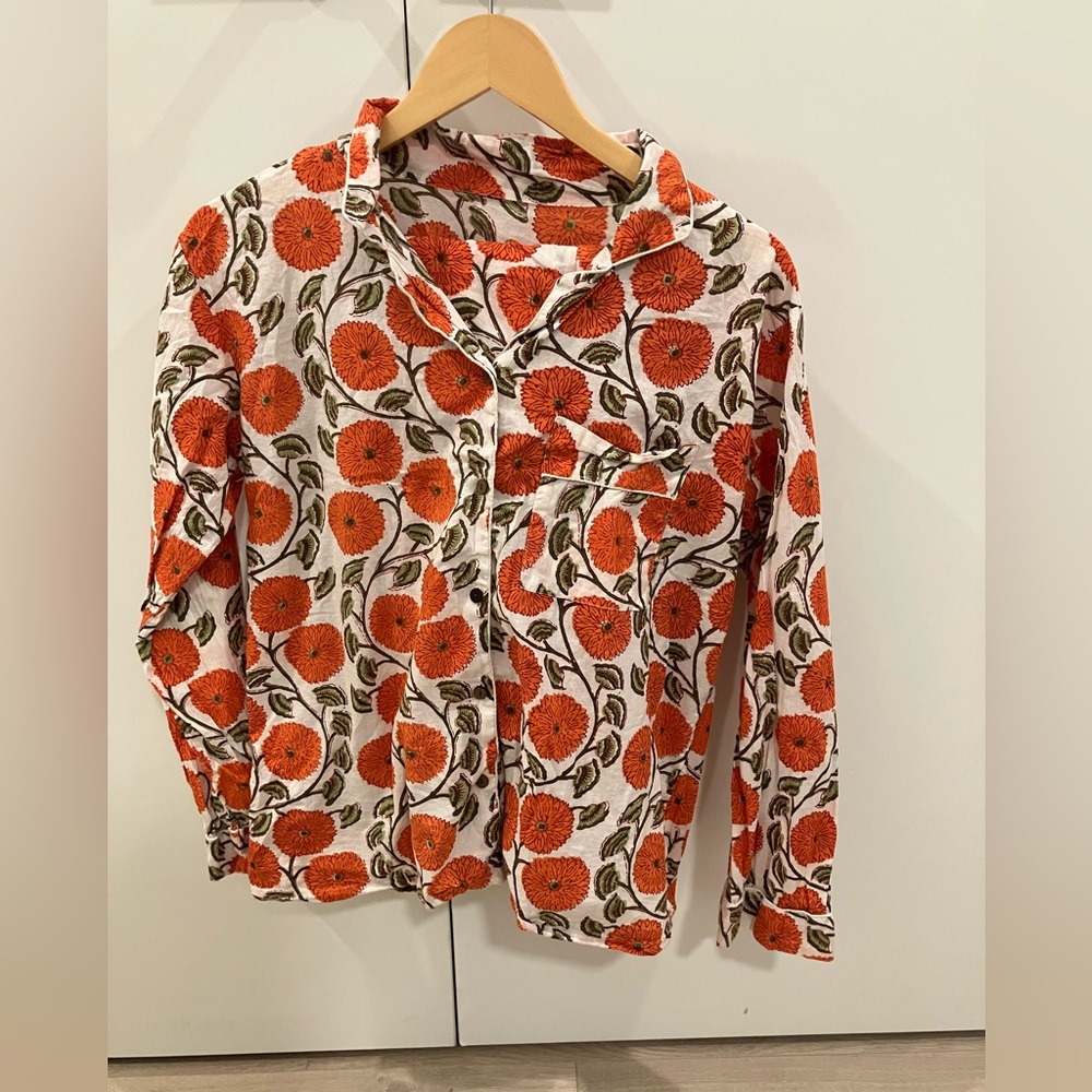 Floral Cotton Pajama Set